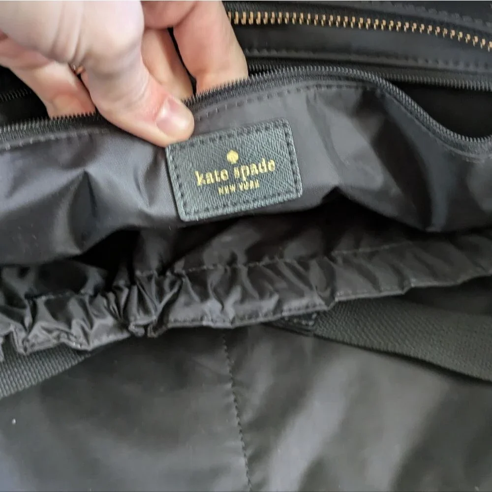 Kate Spade Dawn Nylon Baby Diaper Bag Black *No Changing Pad